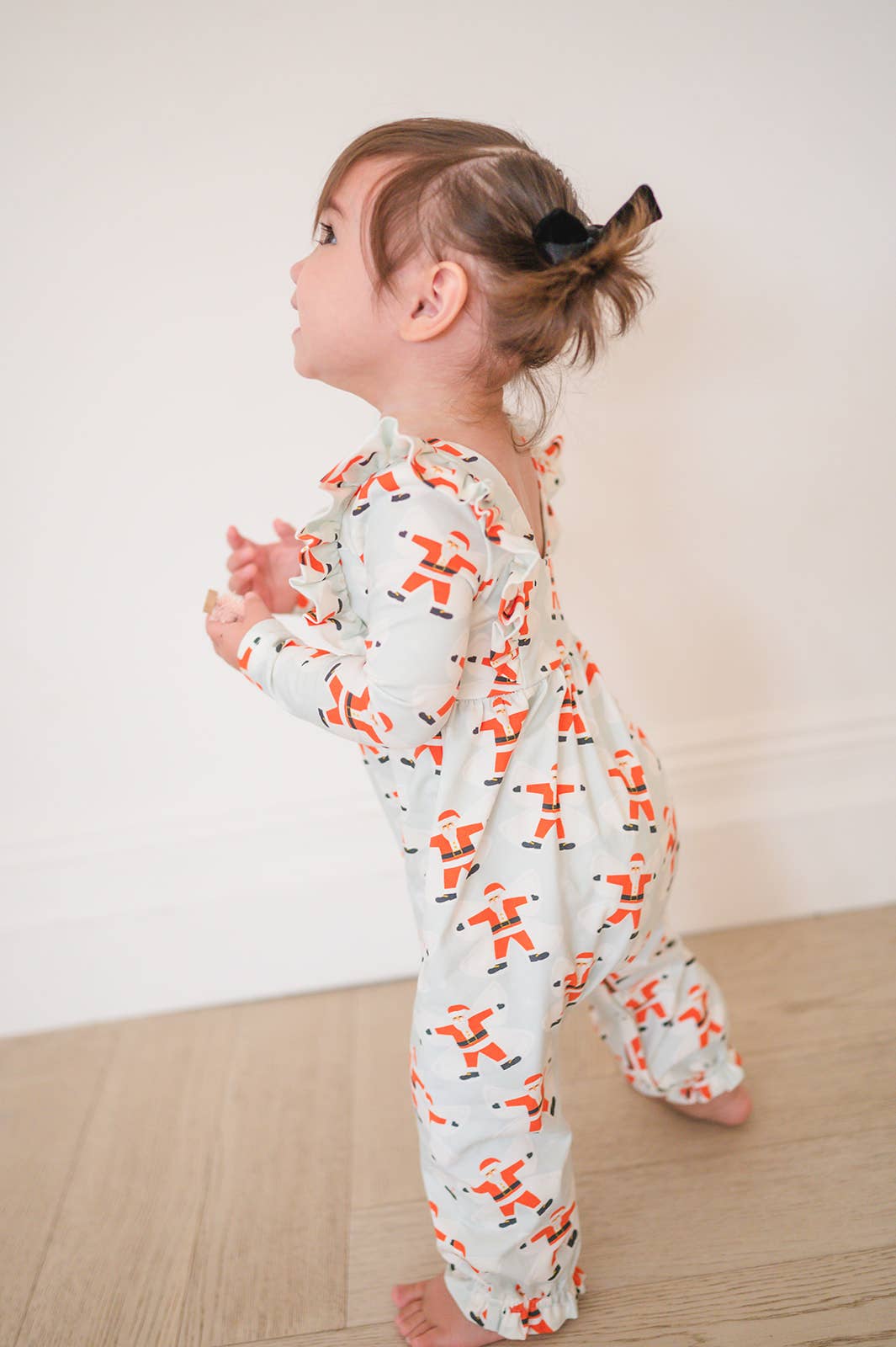 Ollie Jay - Mabel Romper in Santa Angels | Baby Bubble: 0/3m