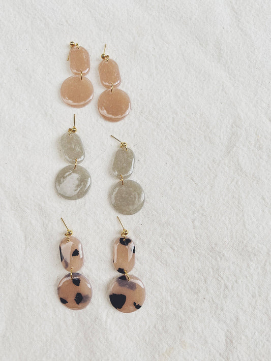 Whiskey + Wine - Spring Louie Earrings: Rose