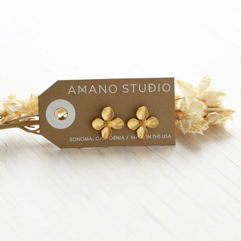 Amano Studio - Dogwood Flower Stud Earrings