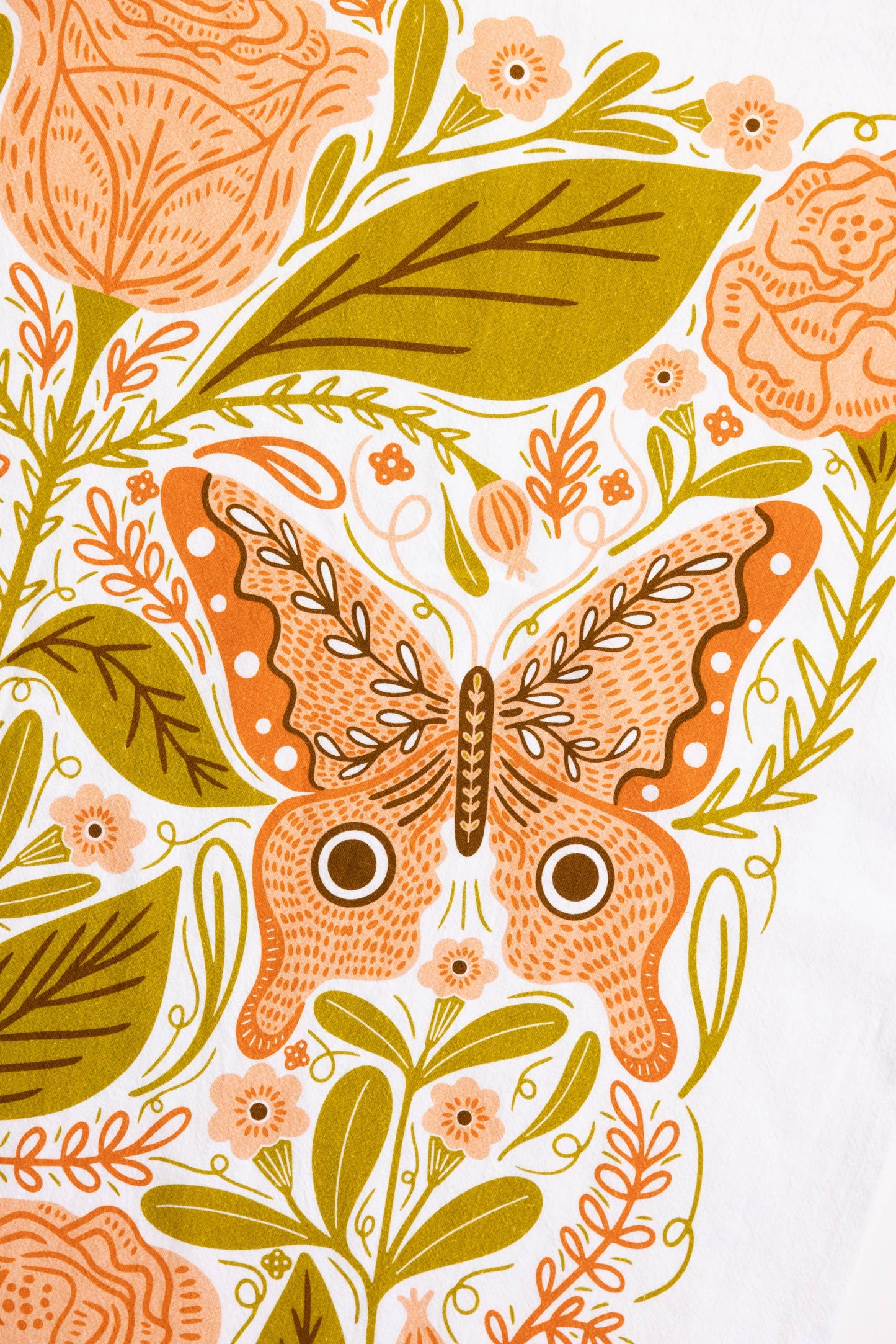 Gingiber - Vintage Butterfly Tea Towel