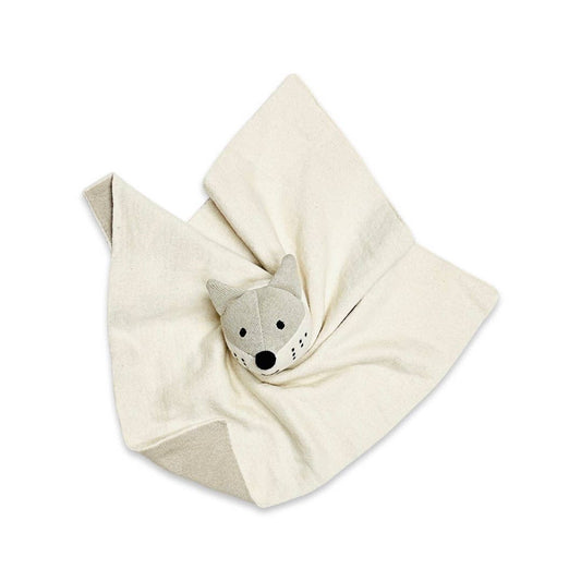 Viverano Organics - Fox - Organic Baby Lovey Security Blanket Cuddle Cloth: Natural
