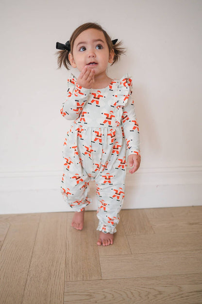 Ollie Jay - Mabel Romper in Santa Angels | Baby Bubble: 0/3m