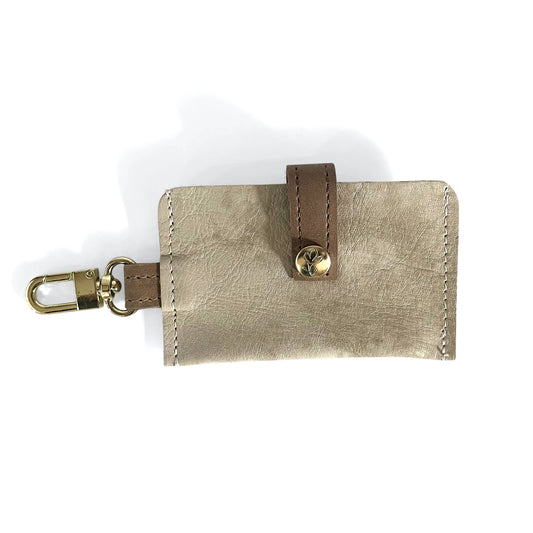 Beaudin Wholesale - Claire Card Holder In Leather : Stone