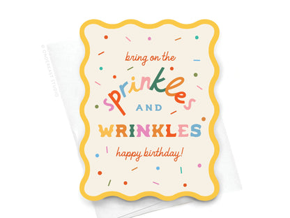 Onderkast Studio - Wavy Die Cut Sprinkles and Wrinkles Notecard