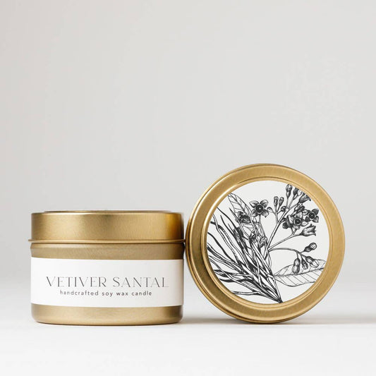 Nectar Republic - Vetiver Santal : Tin Soy Candle