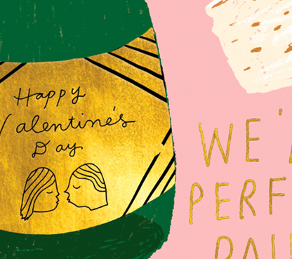 Carolyn Suzuki - PERFECT PAIRING - Valentine's Note Card