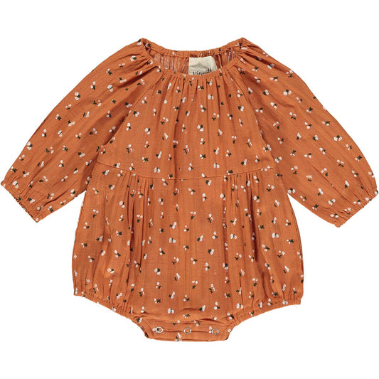 Vignette - Daisy bubble in pumpkin floral: 18-24m