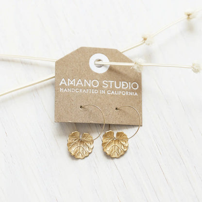 Amano Studio - Geranium Leaf Hoops