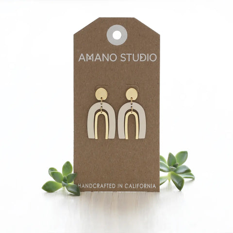 Amano Studio - Arches Earrings - Ivory