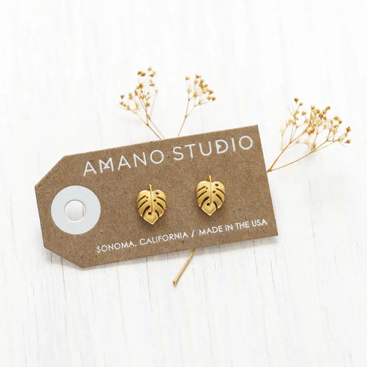 Amano Studio - Monstera Studs