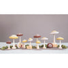 Wool Mushroom with Wood Base and Glitter, 3 Colors, 2 Styles