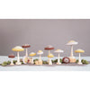 Wool Mushroom with Wood Base and Glitter, 3 Colors
