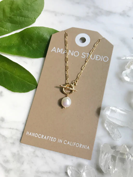 Amano Studio - Toggle Clasp with Pearl Necklace