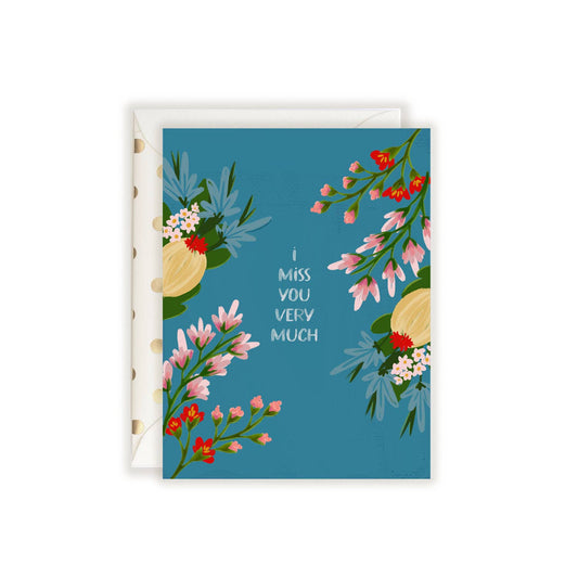 The First Snow - I Miss You Very Much Card