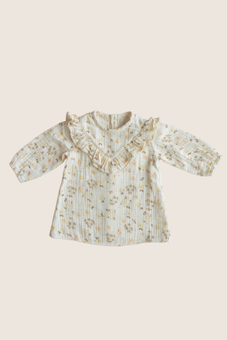 Eli & Nev - Baby / kids 100% cotton muslin blouse flower print, 9-12 mo