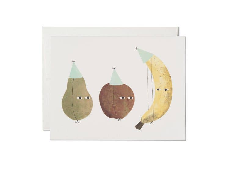 Red Cap Cards - Fruit Party birthday greeting card