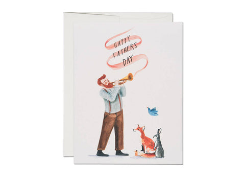 Red Cap Cards - Father's Day Trumpet Father's Day card*