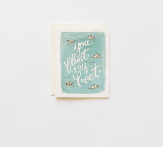 The First Snow - Greeting Card You Float My Boat