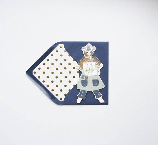 The First Snow - Garden Herb Girl W Basil Seeds