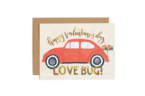 1canoe2 | One Canoe Two Paper Co. - Love Bug Valentine's Day Greeting Card Stationery