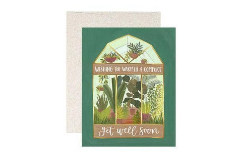 1canoe2 | One Canoe Two Paper Co. - Get Well Greenhouse Greeting Card Stationery