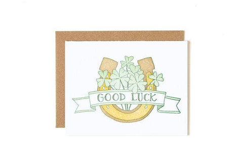 1canoe2 | One Canoe Two Paper Co. - Good Luck Greeting Card Stationery