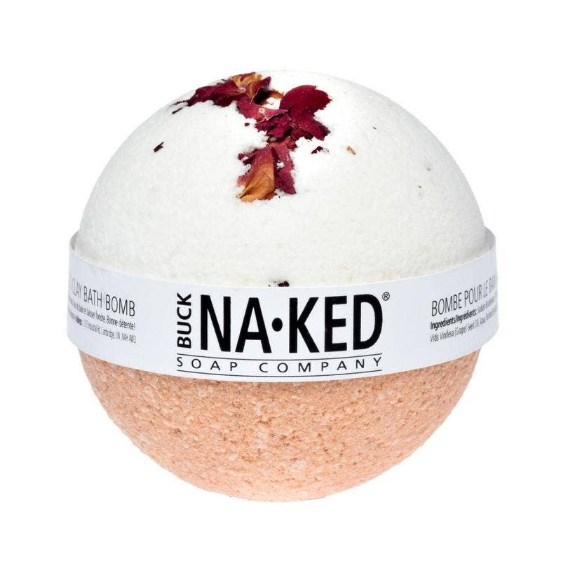 Buck Naked Soap Company - Rose With Moroccan Red Clay Bath Bomb