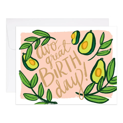 9th Letter Press - Avocado Birthday