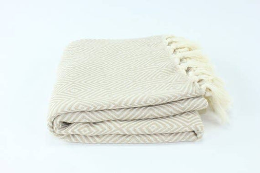 TURKISH LINEN & TOWELS, LLC - Premium Turkish Diamond Pattern Towel