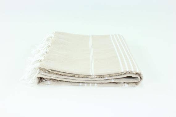 TURKISH LINEN & TOWELS, LLC - Turkish Classic Striped Peshtemal Towel