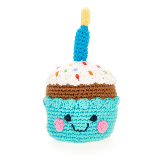 Pebble: Friendly Cupcake with Candle Rattle