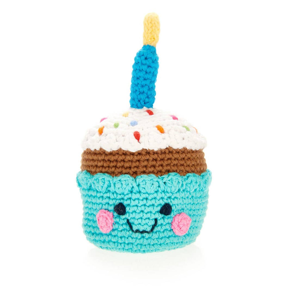 Pebble: Friendly Cupcake with Candle Rattle