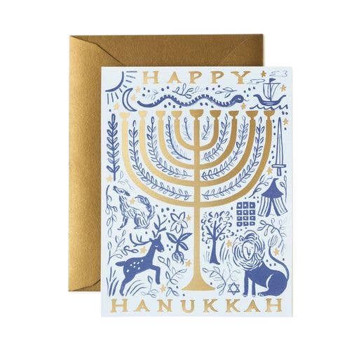 Rifle Paper Co. - Twelve Tribes Menorah Card