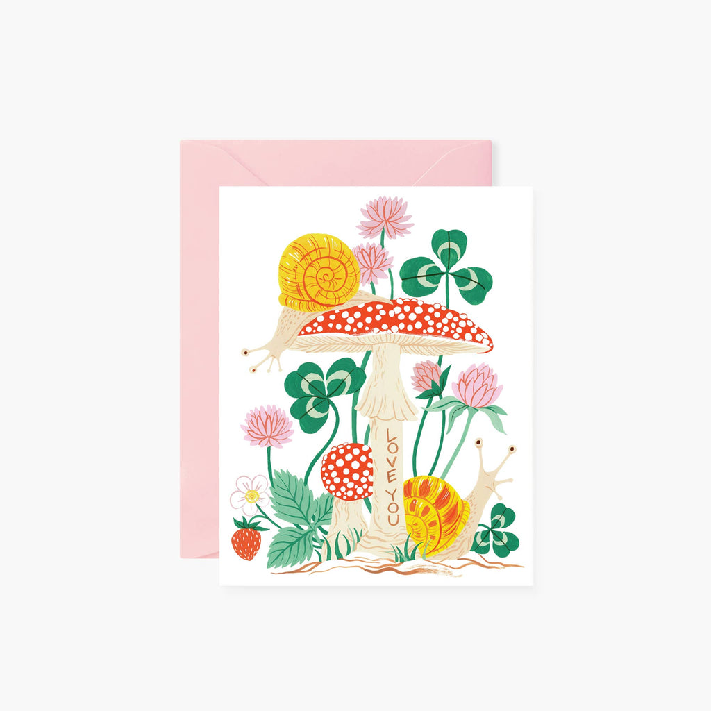 Botanica Paper Co. - SNAILS, LOVE YOU  | Valentine's Day greeting card