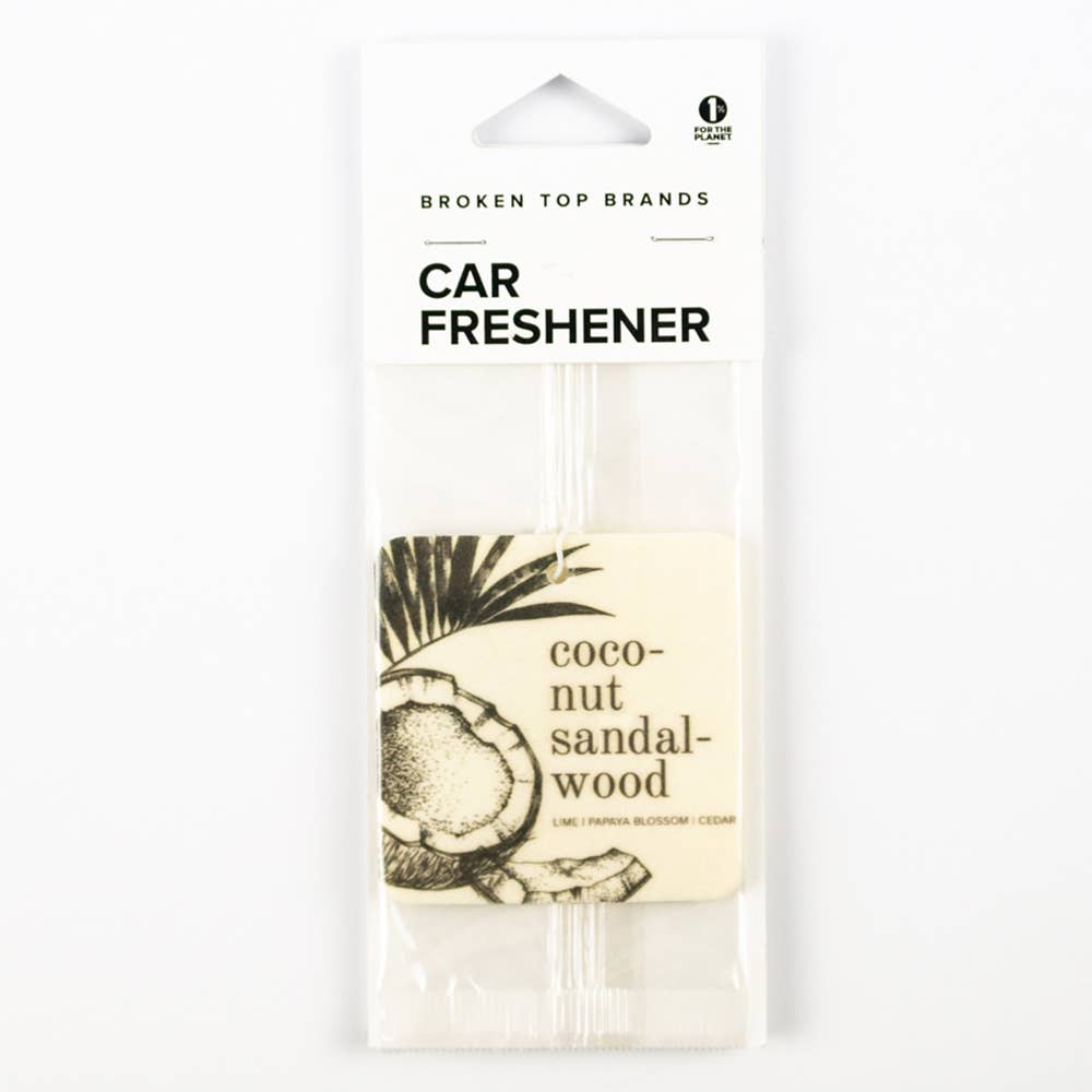 Broken Top Brands - Coconut Sandalwood Car Freshener