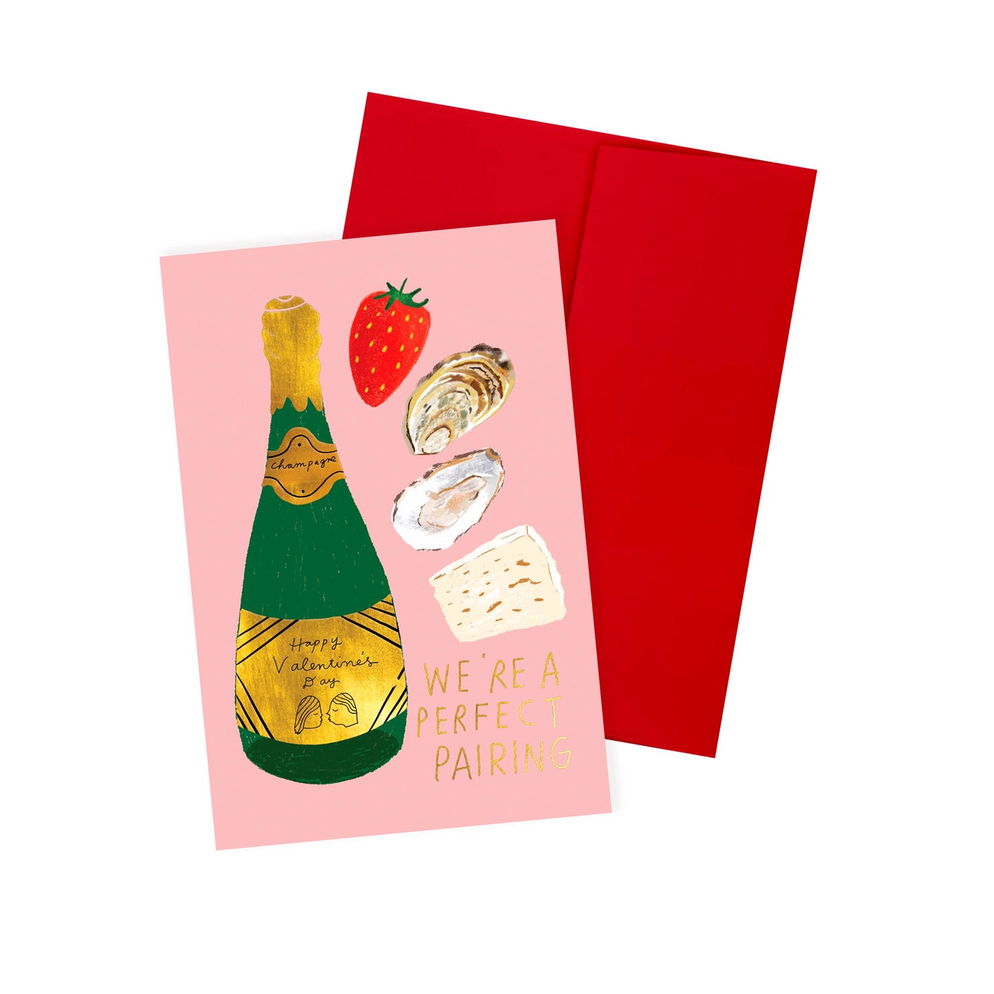 Carolyn Suzuki - PERFECT PAIRING - Valentine's Note Card