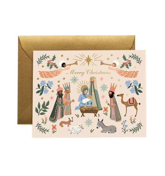 Rifle Paper Co. - Nativity Scene Card