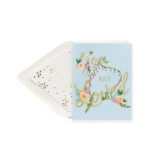 The First Snow - You Are Loved Encouragement Greeting Card