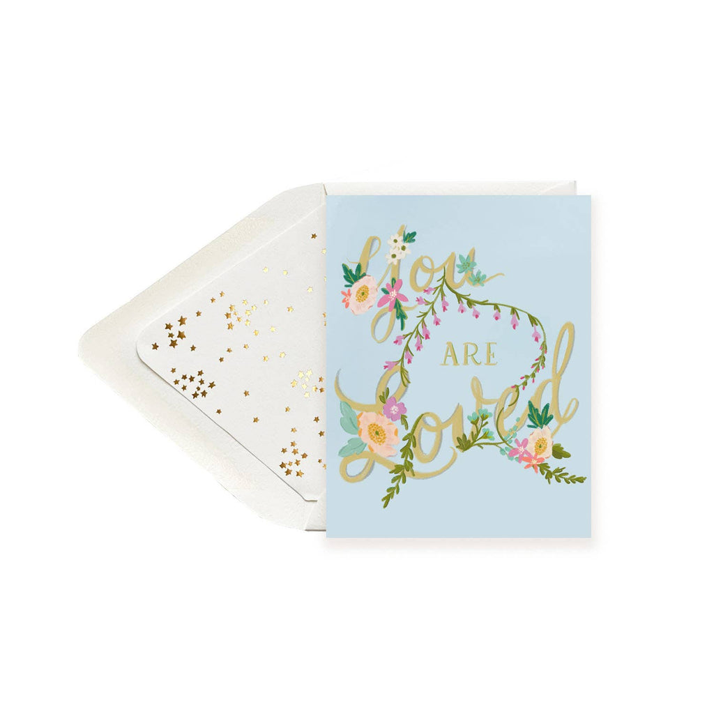 The First Snow - You Are Loved Encouragement Greeting Card