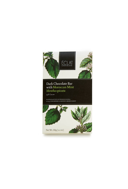 Éclat Chocolate - Longwood Dark Chocolate Bar with Moroccan Mint