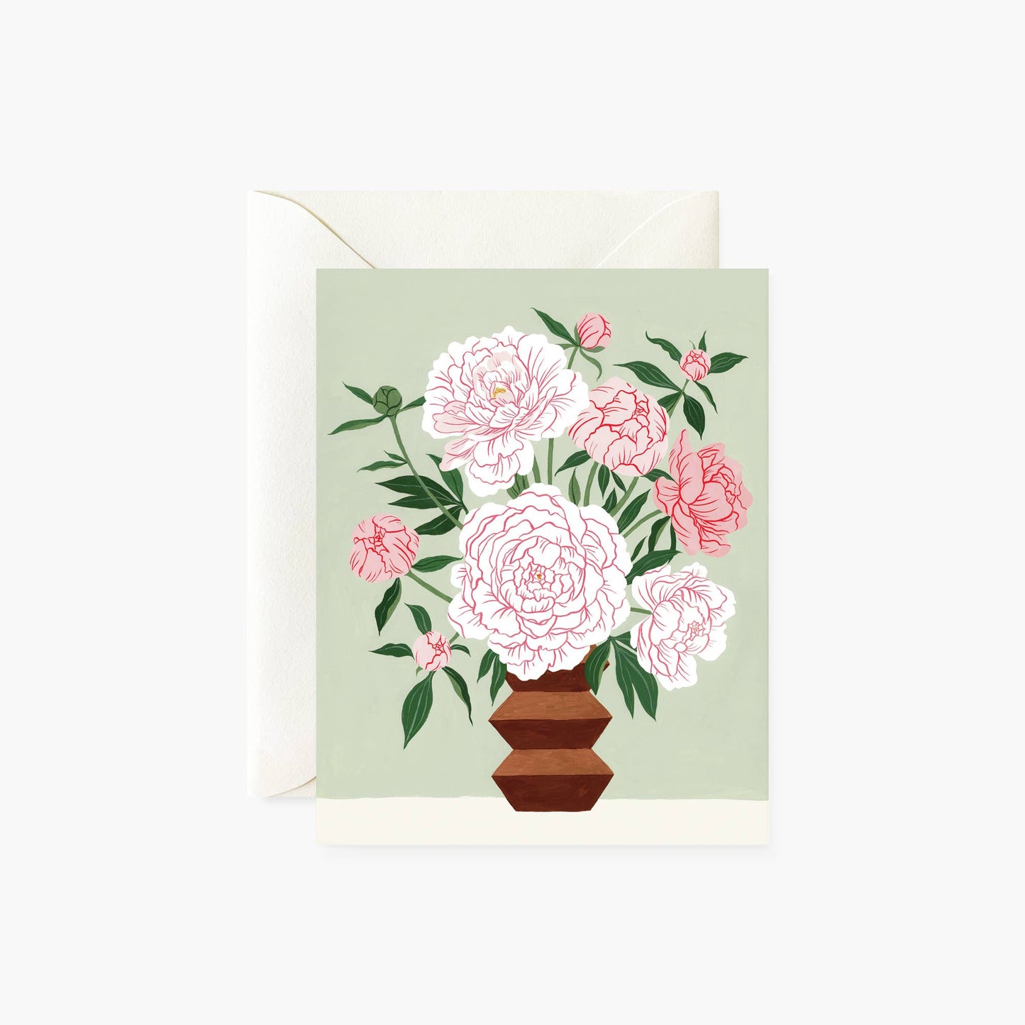 Botanica Paper Co. - PEONY VASE | greeting card