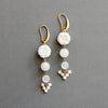 David Aubrey Jewelry - ISLE41 Vintage milk glass cluster earrings