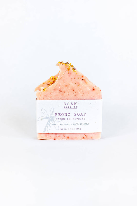 SOAK Bath Co - Peony Soap Bar