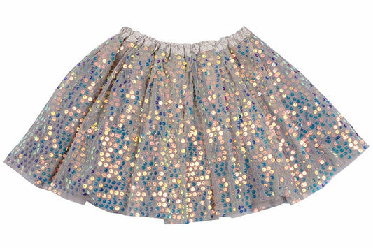 Sparkle Sisters by Couture Clips - Silver Sequin Tutu: 1-2 year