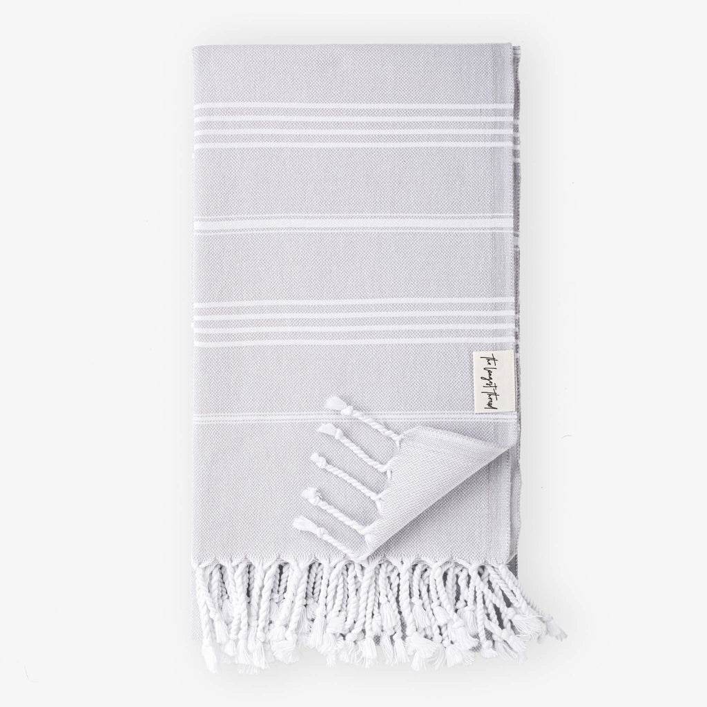 The Longest Thread - Basic Gray Turkish Towel
