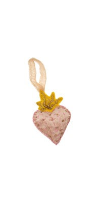 Pink Sacred Heart Ornament