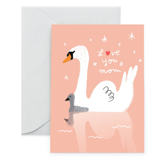 Carolyn Suzuki - SWAN MOM - Mother's Day Card