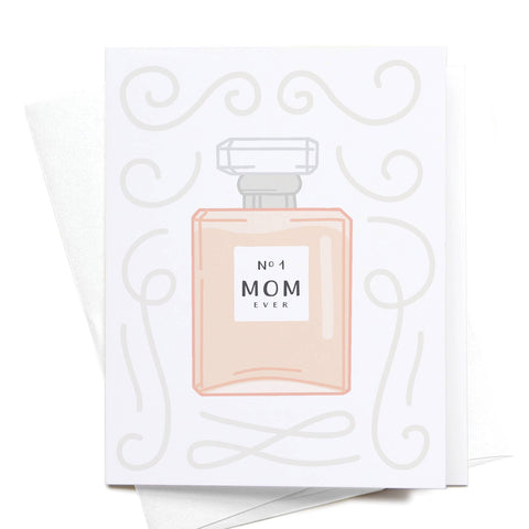 onderkast studio - No. 1 Mom Ever Perfume Bottle Greeting Card