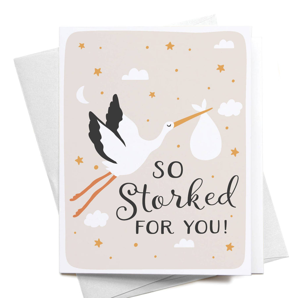 onderkast studio - So Storked For You! Greeting Card