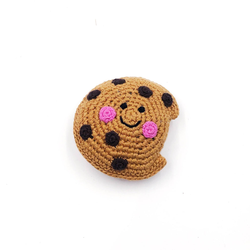 Pebble: Friendly Chocolate Chip Cookie Rattle